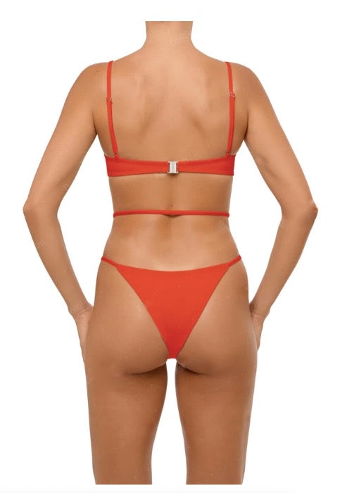 ESC2M Hippolyta Women's Sunset Orange Underwire Swimsuit
