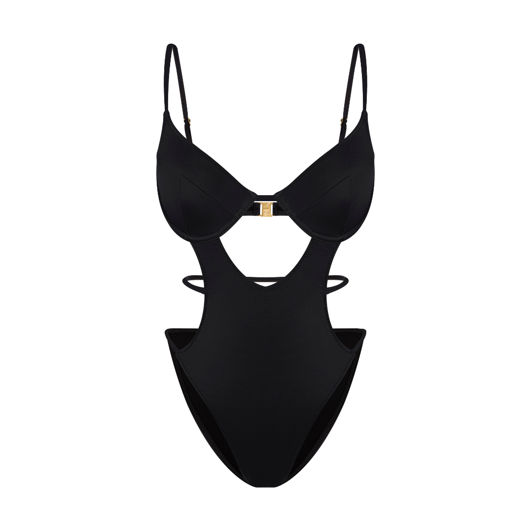 ESC2M Hippolyta Women's Midnight Black Underwire Swimsuit