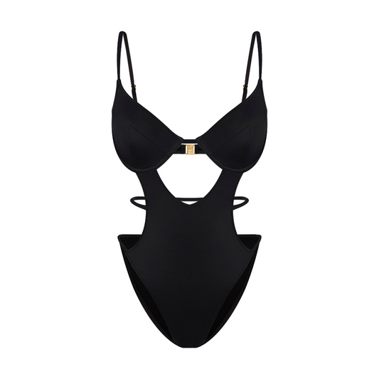 ESC2M Hippolyta Women's Midnight Black Underwire Swimsuit