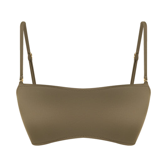 Hermia Women's Strapless Bikini Top Green