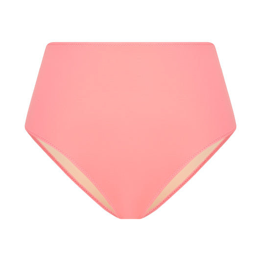 Hermia Women's High-Waisted Bikini Bottom Pink
