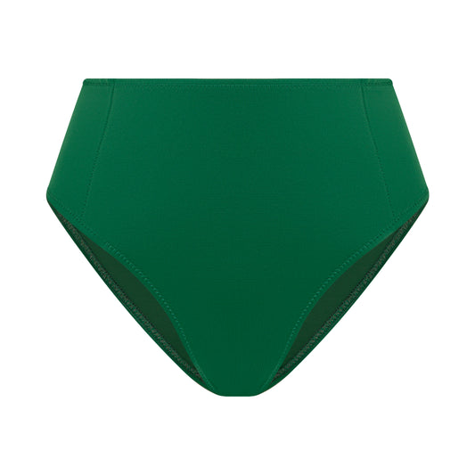 Helena High-Waisted Bikini Bottom Green