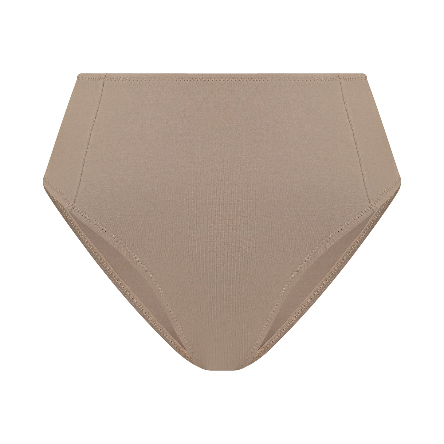 Helena High-Waisted Bikini Bottom Beige