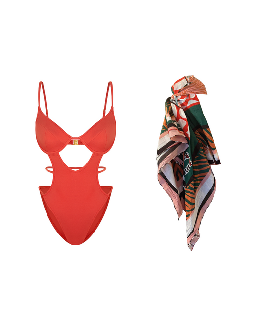 Summer Holiday Pack Hippolyta Swimsuit & Floripa Pareo (Limited Drop)